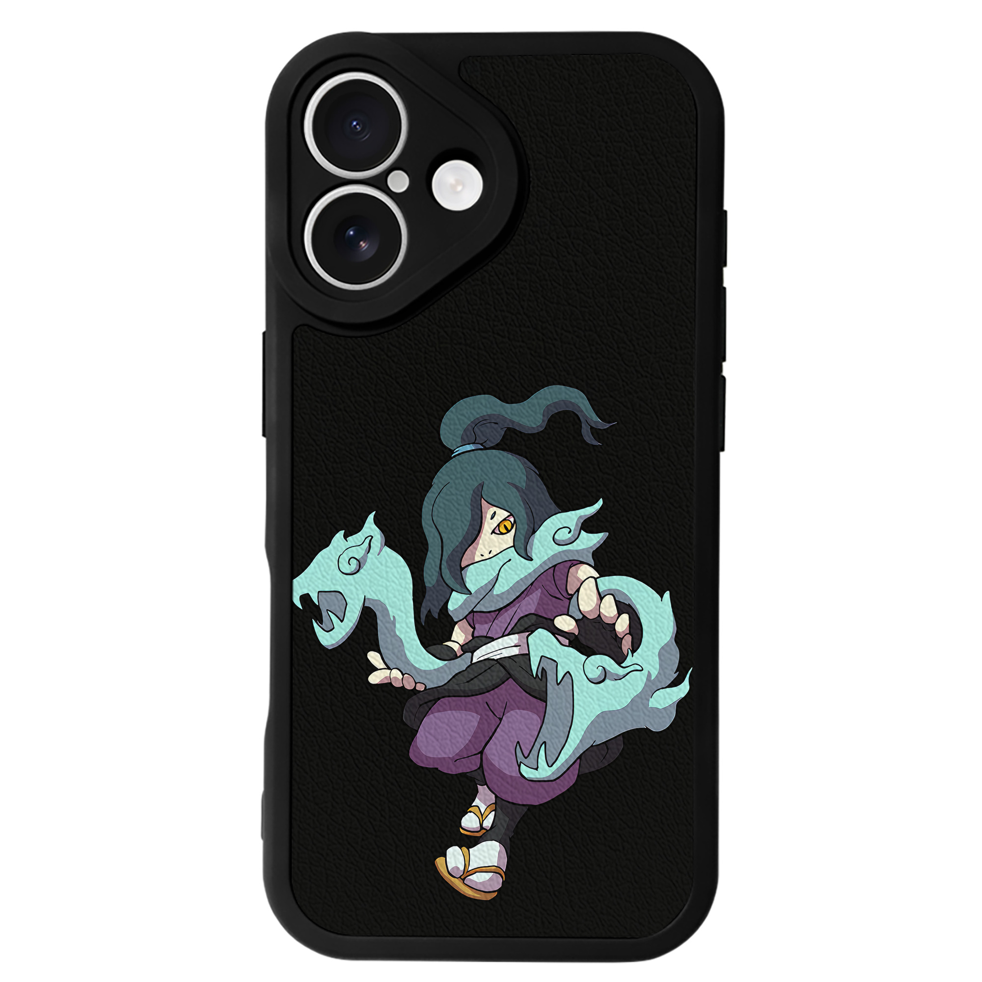 （画像用） 妖怪ウォッチ Yo-kai Watch 【iPhone 16シリーズ対応】シリコンスマホケース（レザー調） 材質：シリコン